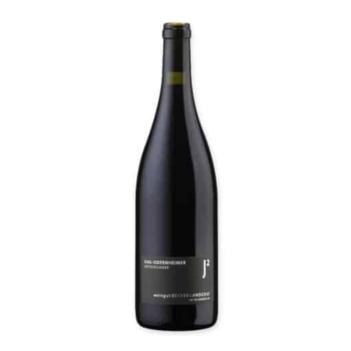 Becker Landgraf J2 Gau-Odernheimer Spätburgunder is een elegante Duitse Pinot Noir met houtrijping. Kalkrijk, fris en verfijnd.