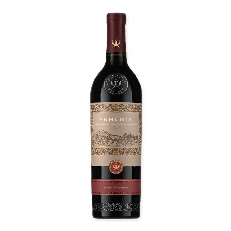 Proef eens deze Armenian wine Armenian wine Red Dry, rode wijn met unieke smaak uit Armenie bij Wijnhuis-Mana.nl ✓ Service ✓ Kwaliteit ✓ Snelle levering
