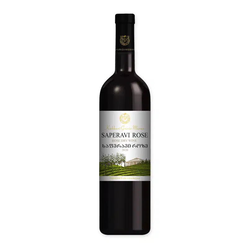 Proef eens deze Kakhuri Gvinis Marani Saperavi Rosé, een heerlijke droge, rosé wijn met unieke smaak uit Georgië bij Wijnhuis-Mana.nl ✓ Service ✓ Kwaliteit ✓ Snelle levering