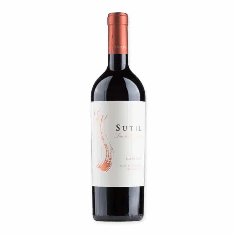 Proef eens deze Sutil Limited Release Carmenere , een droge rode wijn uit Chili bij Wijnhuis-Mana.nl ✓ Service ✓ Kwaliteit ✓ Snelle levering