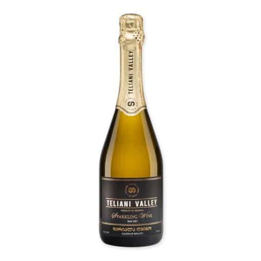 Proef de Teliani Valley Sparkling Wine Semi-Droog, een volle droge, witte wijn met unieke smaak uit Georgië bij Wijnhuis-Mana.nl ✓ Service ✓ Kwaliteit ✓ Snelle levering