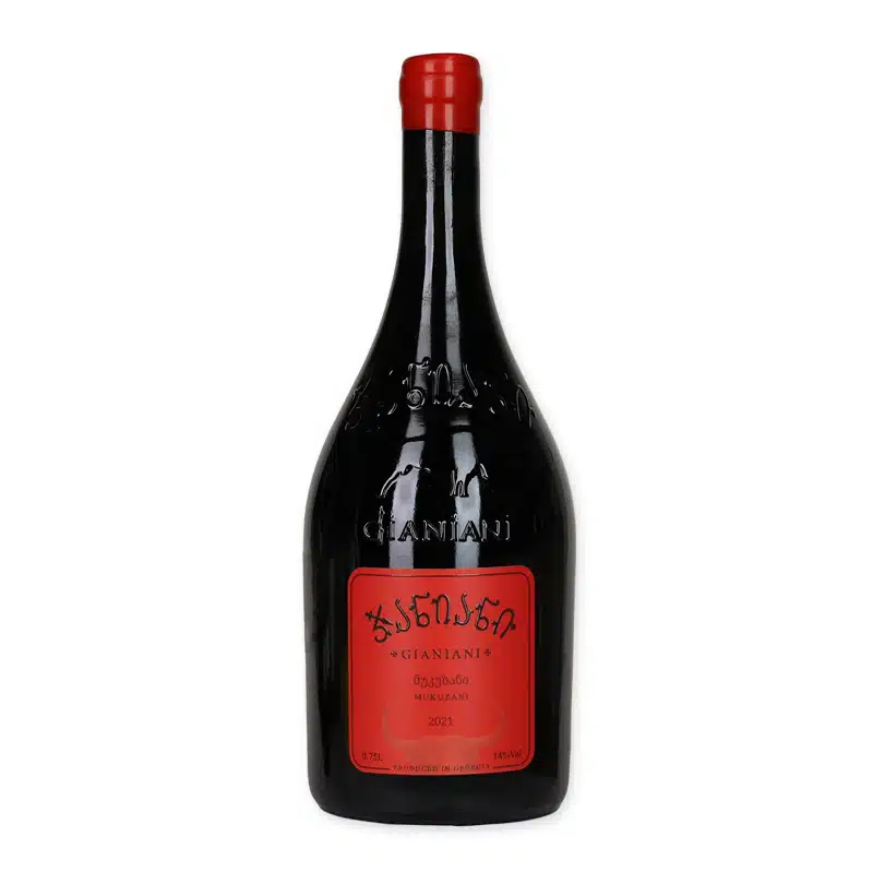 Proef de Gianiani Mukuzani, een volle droge, rode wijn met unieke smaak uit Georgië bij Wijnhuis-Mana.nl ✓ Service ✓ Kwaliteit ✓ Snelle levering