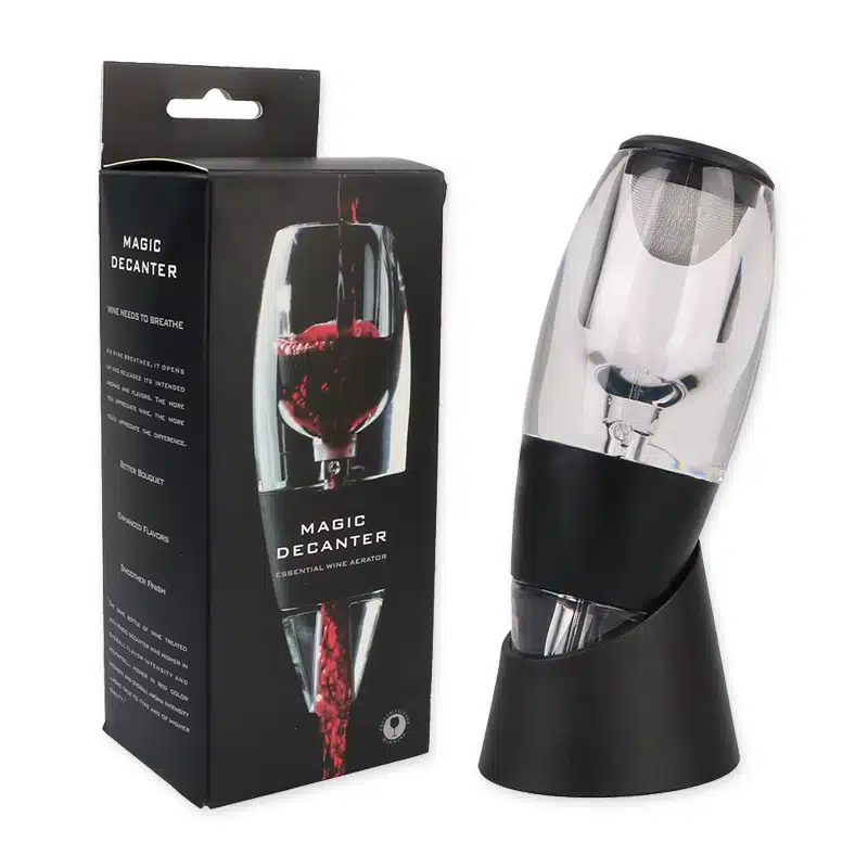 Verrijk je wijnavondjes met de Magic Decanter / Aerator. Bereik een optimale smaakbeleving en behoud de juiste temperatuur. Ideaal voor elk moment!