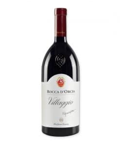 Rocca d'Orcia 'Villaggio' is een biodynamische DOC-wijn uit Toscane, Demeter-gecertificeerd. Sangiovese, kruiden en rood fruit in pure balans.