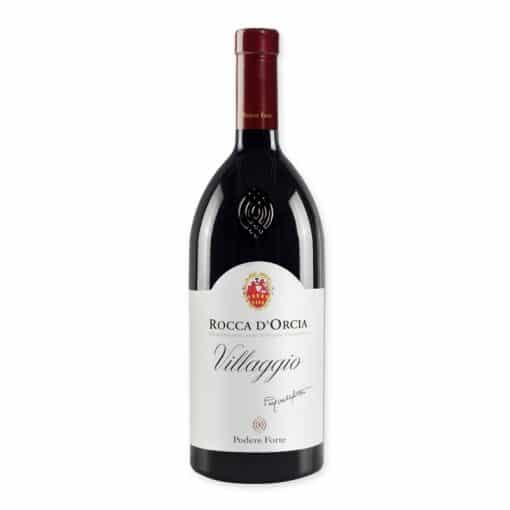 Rocca d'Orcia 'Villaggio' is een biodynamische DOC-wijn uit Toscane, Demeter-gecertificeerd. Sangiovese, kruiden en rood fruit in pure balans.