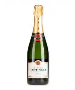 Geniet van de verfijnde en elegante smaak van Taittinger Brut Réserve Champagne. Een blend van Chardonnay, Pinot Noir en Pinot Meunier. Proost! 🍾