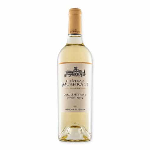 Proef de elegantie van Château Mukhrani Goruli Mtsvane, een zeldzame witte wijn met frisse fruittonen. Ontdek deze unieke wijn nu!