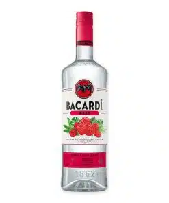 Ontdek Bacardi Razz 1L, een fruitige rum met de smaken van framboos en een hint van bramen. Ideaal voor cocktails. Bestel nu en geniet van een tropische smaakervaring.