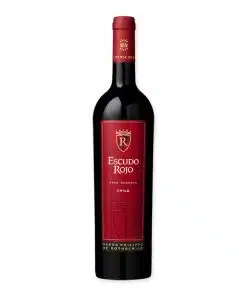 Ontdek de Baron Philippe de Rothschild Escudo Rojo Gran Reserva 2022, een prachtige rode wijn die rijkdom en complexiteit combineert met tonen van zwart fruit en vanille.