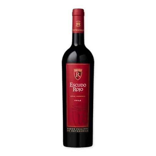 Ontdek de Baron Philippe de Rothschild Escudo Rojo Gran Reserva 2022, een prachtige rode wijn die rijkdom en complexiteit combineert met tonen van zwart fruit en vanille.