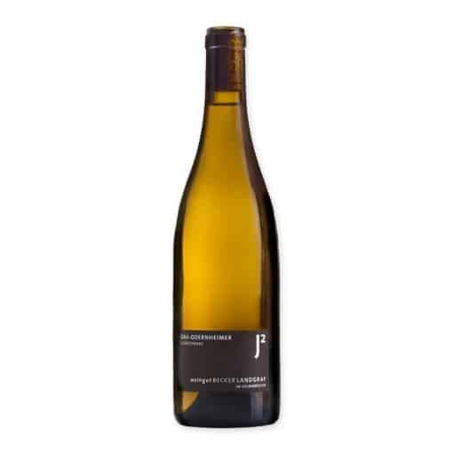 Ontdek de Becker Landgraf Gau-Odernheimer Chardonnay: Een weelderige Duitse witte wijn met tonen van perzik, citrus en eik, perfect voor elke gelegenheid.