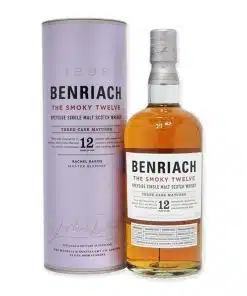 Ontdek Benriach 12 Year Old The Smokey Twelve, een Schotse whisky met diepe, rokerige sherrytonen en een complex smaakprofiel. Perfect voor kenners.