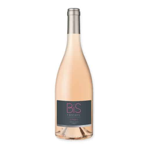 Ervaar de harmonie van rijp rode vruchten en subtiele kruiden in de Bis by Biscaye Syrah Rosé IGP, verbouwd in Frankrijk's pittoreske wijngaarden.