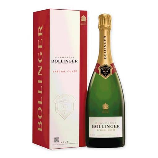 Ontdek de luxe van Bollinger Special Cuvée Brut met goudgele tinten en rijke smaken van appel, peer en citrus. Ideaal als aperitief of bij een feestelijke toast.