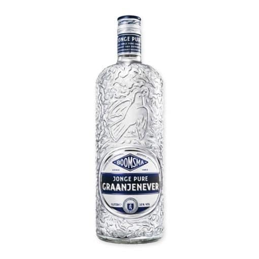 Ontdek Boomsma Jonge Pure Graanjenever 1L, een verfijnde, heldere jenever met een mild en evenwichtig smaakprofiel. Ideaal voor cocktails en als fris aperitief.