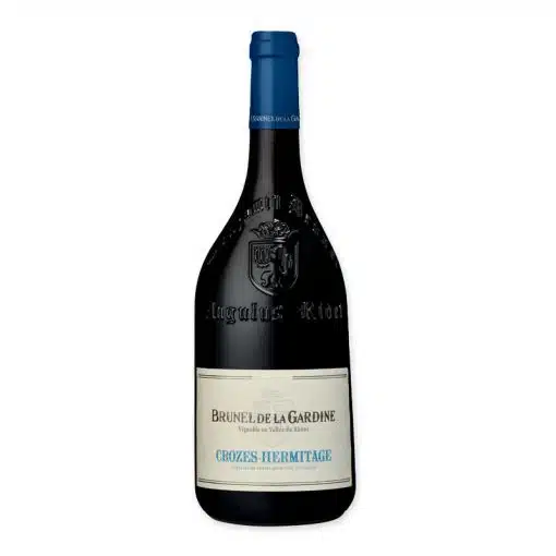 Ontdek Brunel de la Gardine Crozes-Hermitage Rouge 2022, een uitmuntende Franse rode wijn met diepe tonen van zwarte bes en eiken. Ideaal voor liefhebbers van volle, kruidige rode wijnen.