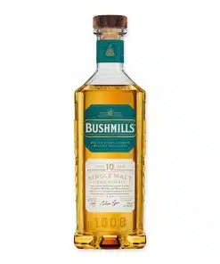 Ontdek Bushmills 10 Year Single Malt, de geprezen Ierse whiskey met een zijdezachte smaak en fruitige aroma's. Ideaal voor een exclusieve whiskey-ervaring.