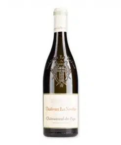 Ontdek Chateau La Nerthe Chateauneuf du Pape Blanc AOP, een prachtige witte wijn met rijke aroma's van perzik, honing en amandel. Perfect voor een luxe dinerervaring.