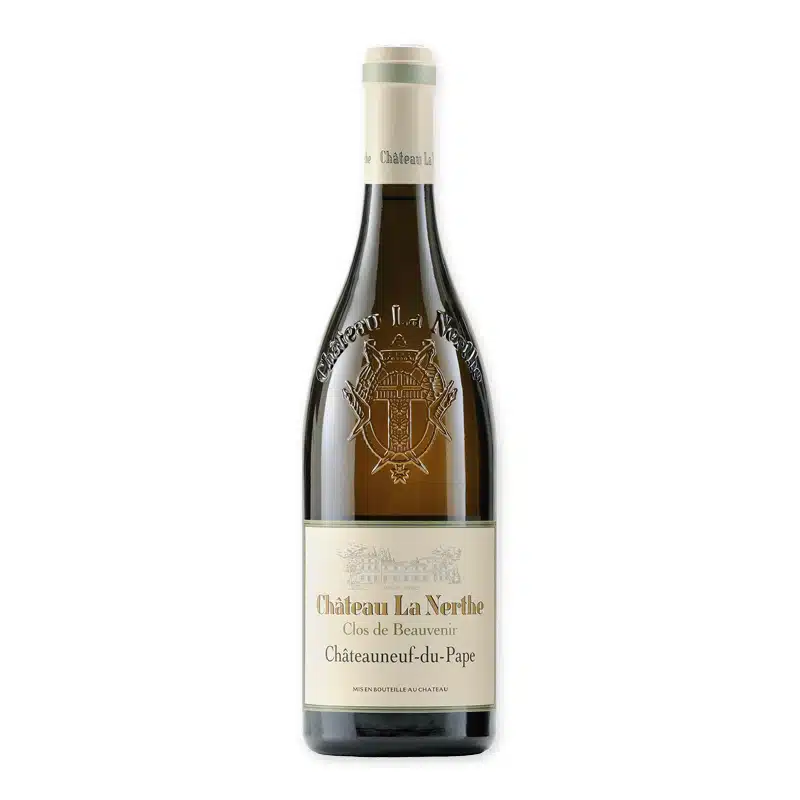 Ontdek Château La Nerthe Châteauneuf-du-Pape Clos de Beauvenir, een prachtige rode wijn met aroma's van kersen en specerijen, perfect voor elk speciaal diner. Koop nu online.