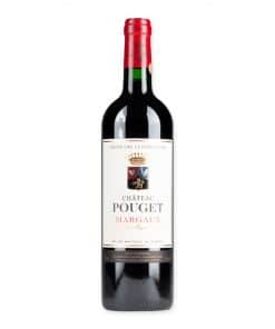 Geniet van de luxe Chateau Pouget Margaux Grand Cru Classe 2019, een prachtige Bordeaux met diepe robijnrode tinten en rijke smaken van zwart fruit versterkt door een elegante houtachtige afdronk.