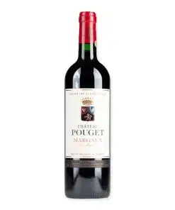 Geniet van de luxe Chateau Pouget Margaux Grand Cru Classe 2019, een prachtige Bordeaux met diepe robijnrode tinten en rijke smaken van zwart fruit versterkt door een elegante houtachtige afdronk.