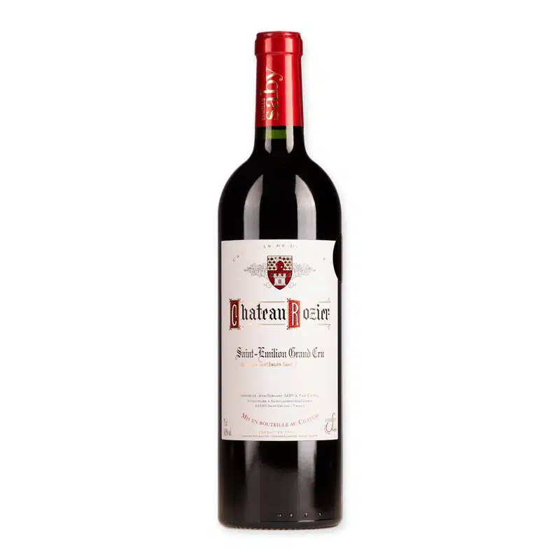 Proef de finesse van Château Rozier Saint Emilion Grand Cru, een wijn met robijnrode kleur en rijke smaken. Ontdek dit meesterwerk vandaag!