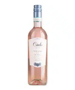 Ervaar de frisheid van Cielo Pinot Grigio Blush rosé. Een perfecte combinatie van bessen en bloemige tonen ideaal voor elk diner of als aperitief.