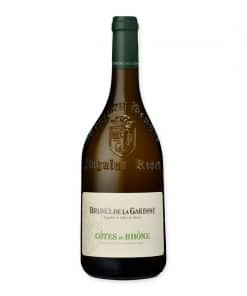 Ontdek Côtes du Rhône Blanc aoc 'Brunel de la Gardine', een witte wijn uit Frankrijk met aroma's van witte bloemen en abrikoos en een verfrissende finish. Ideaal voor elke gelegenheid.