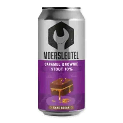Ontdek De Moersleutel Cake Break Caramel Brownie Stout met zijn rijke smaaksensatie van chocolade en caramel. Perfect voor een luxueuze biervaring.