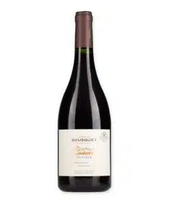 Ontdek Domaine Bousquet Pinot Noir Reserve, een biologische wijn uit Argentinië met noten van rode kersen en vanille. Ideaal voor elke gelegenheid.