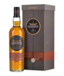Ontdek Glengoyne 18 Years, een verfijnde Schotse single malt whisky, geperfectioneerd met 18 jaar rijping in sherryvaten, bekend om zijn zuivere en fruitige smaakprofiel.