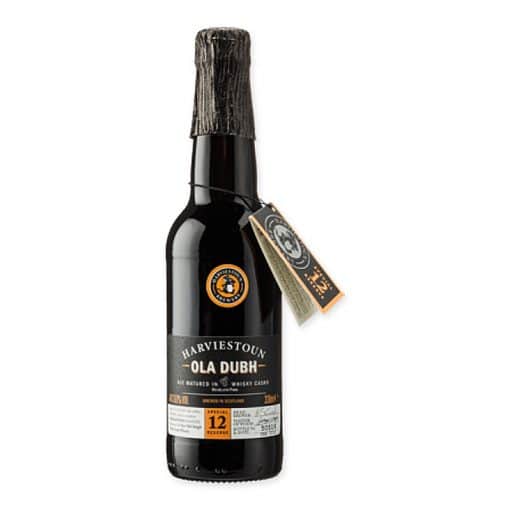 Geniet van de diepe en complexe smaken van Harviestoun Ola Dubh 12, een uniek donker bier gerijpt in Scotch whiskyvaten. Ideaal voor liefhebbers van rijke, rokerige bieren.