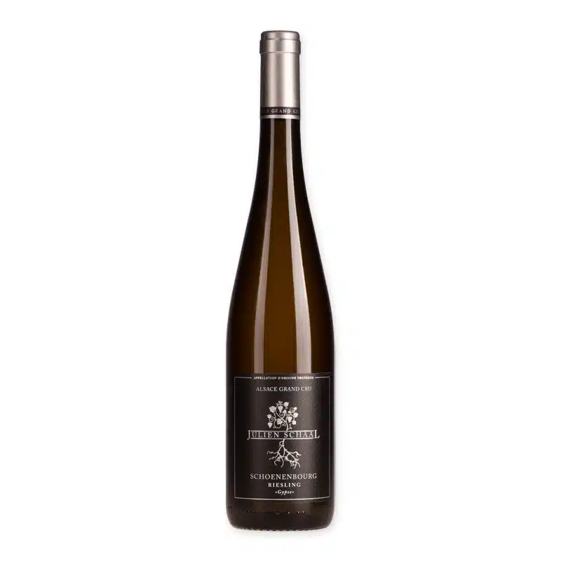 Ontdek Julien Schaal Riesling Grand Cru Schoenenbourg, een witte wijn met ongeëvenaarde frisheid en complexiteit, uit het hart van de Elzas. Perfect voor elke gelegenheid.