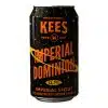Proef de meesterlijke Kees Imperial Dominion Imperial Stout, een volle Nederlandse stout met lagen van chocolade, geroosterde mout en een subtiel bittere afdronk. Ideaal voor bij speciale maaltijden of als een verwarmend drankje.