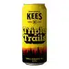 Ontdek Kees Triple Trails Triple Vermont IPA, een krachtige tripel IPA rijk aan Amerikaanse hops, perfect voor liefhebbers van de Amerikaanse IPA-stijl.