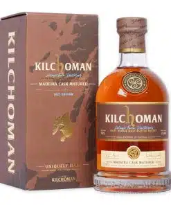 Ontdek Kilchoman Port Cask Matured, een unieke Islay single malt whisky vol rokerige turf en zoete porttonen. Perfect voor een avond van verfijnde smaakbeleving.