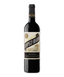 Ontdek Lopez Haro Rioja Reserva, een voortreffelijke Spaanse wijn van oudste wijnstokken uit Rioja Alta. Perfecte harmonie van fruit en specerijen met een luxueuze afdronk.