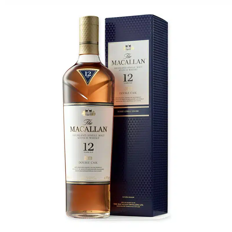 Ontdek Macallan 12 Years Double Cask, een prachtige Schotse whisky die zijn complexiteit en rijke tonen ontleent aan rijping in dubbele vaten. Perfect voor kenners van fijn gedistilleerd.