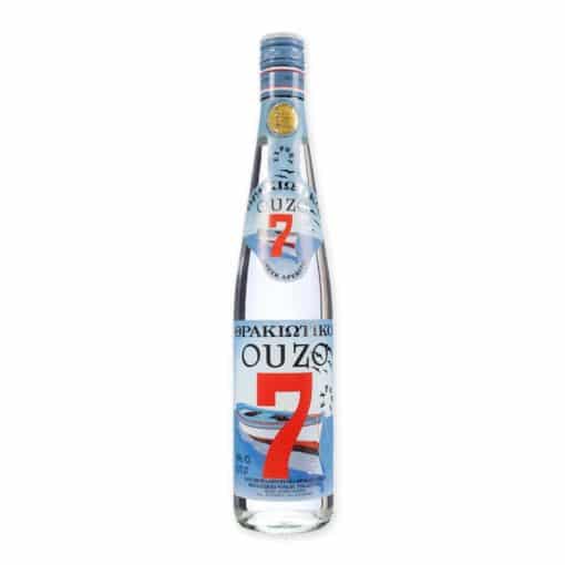 Verken de rijke smaak van Ouzo 7, een authentieke Griekse ouzo, perfect geserveerd koud als aperitief of met diverse Griekse mezze. Ervaar de traditie!