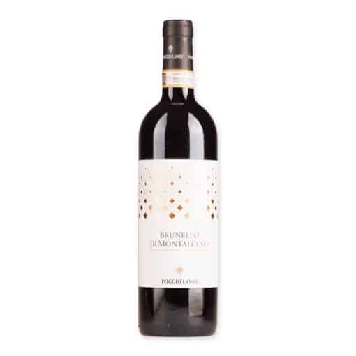 Ontdek de Poggio Landi Brunello di Montalcino, een meesterwerk uit Toscane met rijke aroma's van kersen, bessen en een hint van specerijen, perfect voor elke gelegenheid.