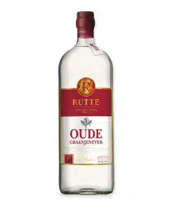 Ervaar de rijke en complexe smaken van Rutte Oude Jenever, perfect voor zowel pure consumptie als onderdeel van verfijnde cocktails.