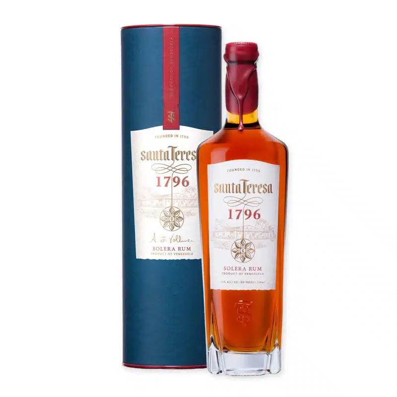 Ervaar de luxe van Santa Teresa Solera 1796, een ambachtelijk geproduceerde Venezolaanse rum, perfect voor digestief of verfijnde cocktails.