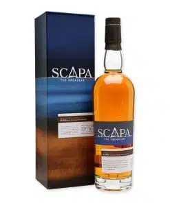 Ontdek Scapa The Orcadian Glansa, een unieke Scotch whisky met een subtiele rokerigheid, verrijkt door een speciale finish in peated whisky vaten. Perfect voor een verfijnde whiskyliefhebber.