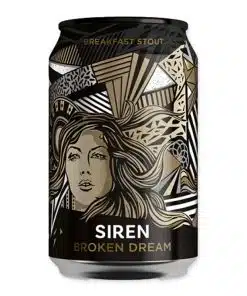 Ervaar de Siren Broken Dream Stout: een rijke, complexe stout met tonen van koffie, chocolade en een zacht caramel-zoete afwerking. Perfect als begeleider van gegrild vlees of een chocoladedessert.
