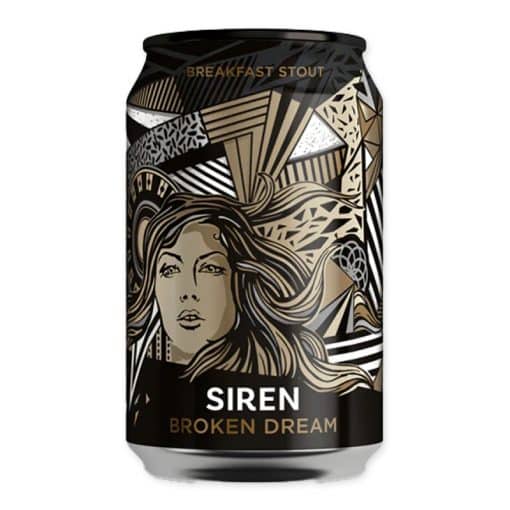 Ervaar de Siren Broken Dream Stout: een rijke, complexe stout met tonen van koffie, chocolade en een zacht caramel-zoete afwerking. Perfect als begeleider van gegrild vlees of een chocoladedessert.