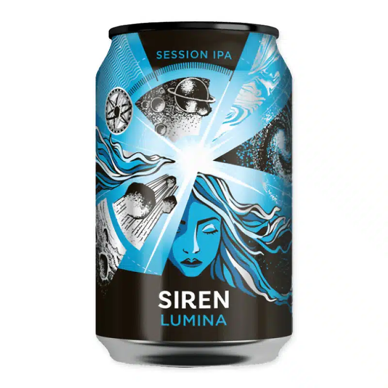 Geniet van de Siren Lumina Session IPA, een lichte, citrus-geaccentueerde IPA perfect voor elke gelegenheid. Ontdek de frisse, hoppy smaak!
