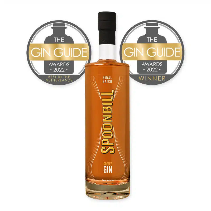 Ontdek Spoonbill Coffee Infused Gin, een meesterwerk dat de rijke smaken van koffie combineert met de verfijnde zachtheid van gin. Perfect voor een unieke cocktailervaring.