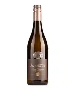 Ervaar de verfijnde smaken van Stellenrust Barrelfermented Chenin Blanc, een voortreffelijke witte wijn uit Stellenbosch met tonen van peer, appel en subtiel bloemige noten.