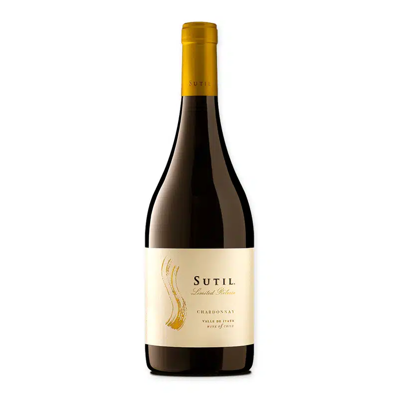 Ontdek Sutil Limited Release Chardonnay, de perfecte Chileense wijn met diepte van smaak en onberispelijke elegantie. Ideaal voor liefhebbers van verfijnde witte wijn.