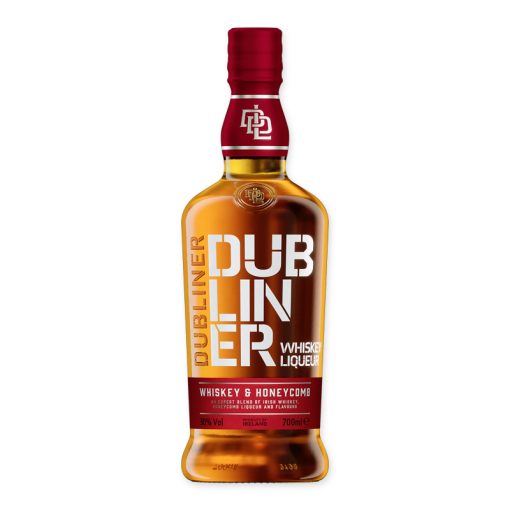 Ontdek The Dubliner Honeycomb Irish Whisky Liquer, een unieke blend van Ierse whisky en honingraat. Ideaal voor een speciale afsluiter of als een luxe toevoeging aan cocktails.